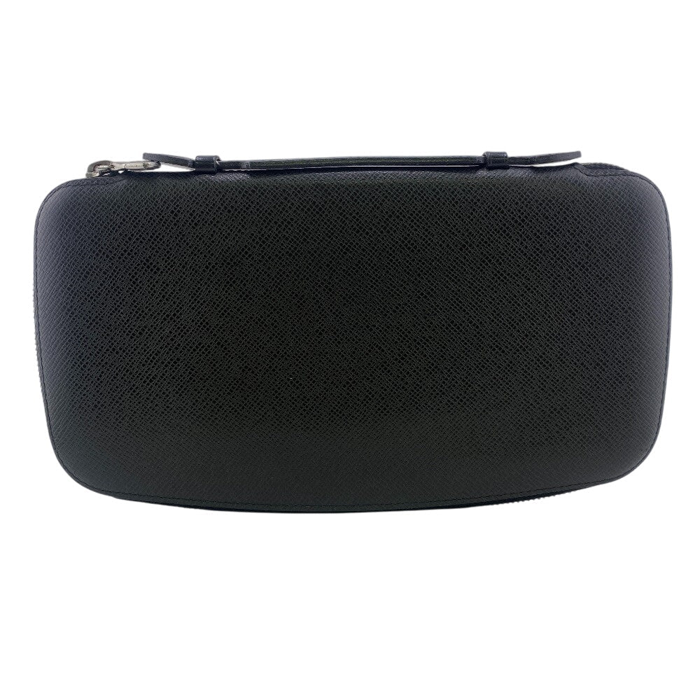 LOUIS VUITTON Long Wallet Purse M30652 leather black Taiga Organizer Atoll