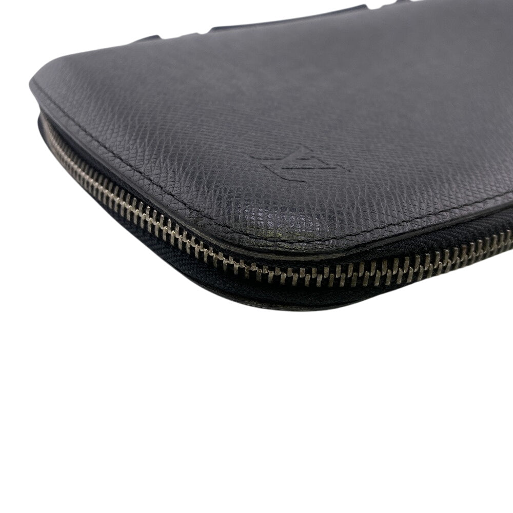 LOUIS VUITTON Long Wallet Purse M30652 leather black Taiga Organizer Atoll