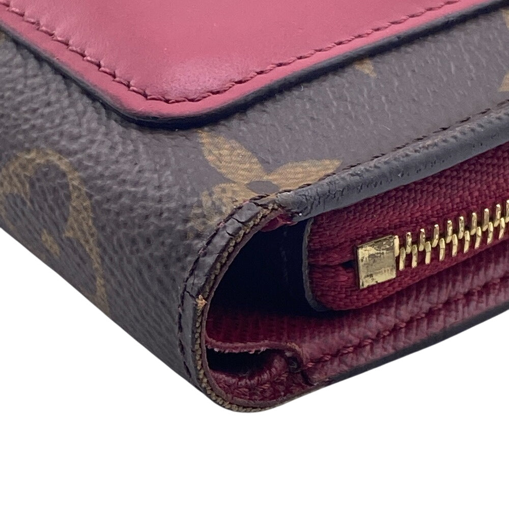 LOUIS VUITTON Bifold Wallet M69433 leather Brown Monogram Portefeuille Juliet