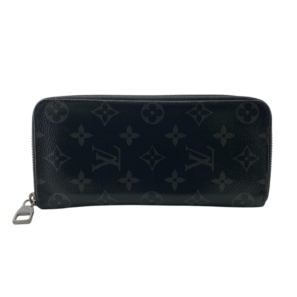 LOUIS VUITTON Long Wallet Purse M62295 leather black Monogram Eclipse Vertical