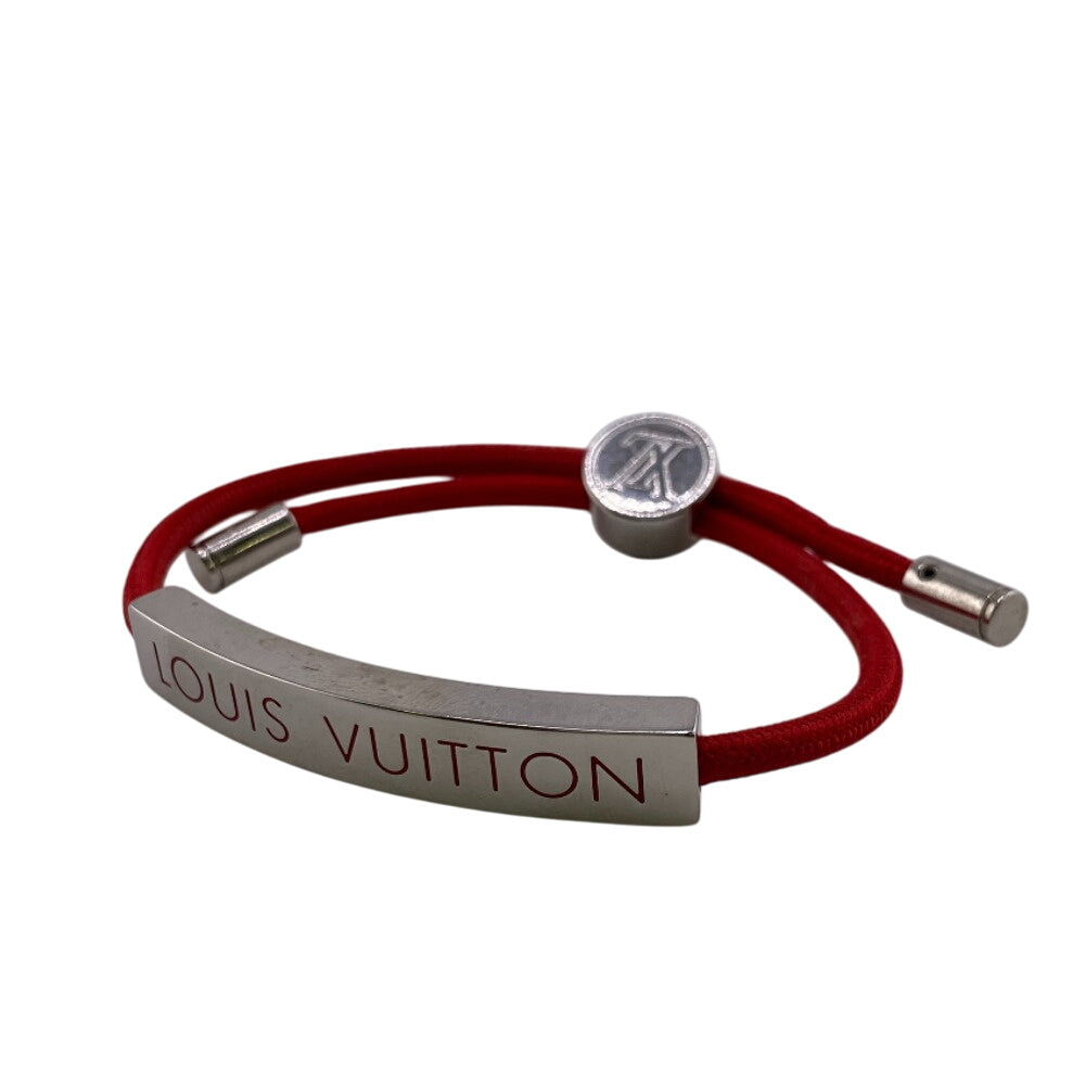 LOUIS VUITTON bracelet M67418 Metal, Nylon Red Brasserie LV Space