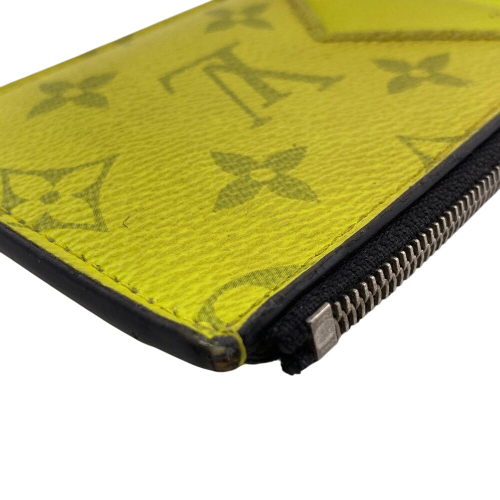 LOUIS VUITTON Card Case M30950 Monogram Neon yellow Taigalama Coin card holder