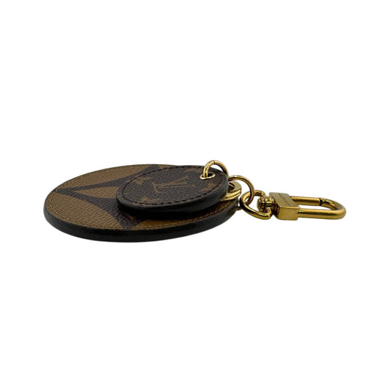 LOUIS VUITTON key ring M69317 leather Brown Monogram giant reverse Porto ClÃ© Illus