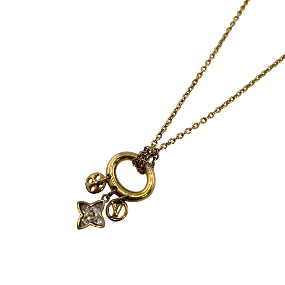 LOUIS VUITTON Necklace M00592 metal gold Koriemai Blooming Strass