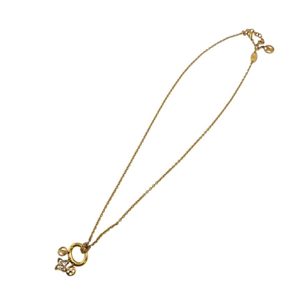 LOUIS VUITTON Necklace M00592 metal gold Koriemai Blooming Strass
