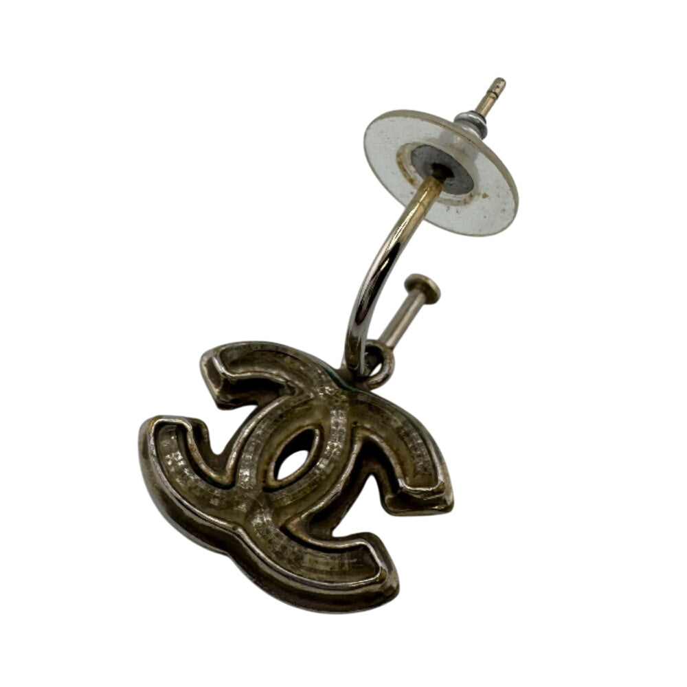 CHANEL Pierce Silver, resin Silver COCO Mark COCO Mark Hoop