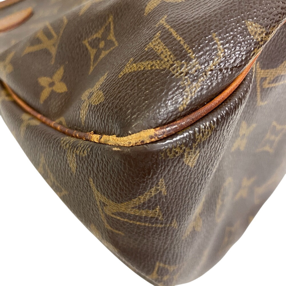 LOUIS VUITTON Tote Bag M51154 Monogram, Leather Brown Monogram Batignolles Horizontal