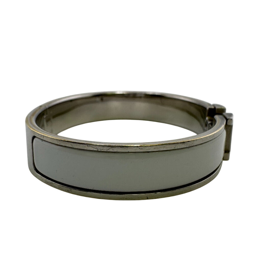 HERMES Bangle metal Silver Shippo chipped clicclacPM