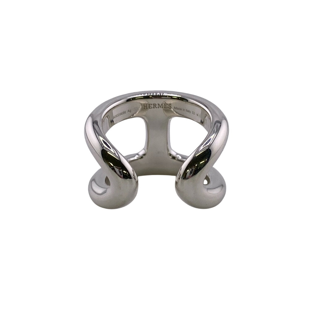 HERMES Ring Silver925 Silver Ozmoz GM 53