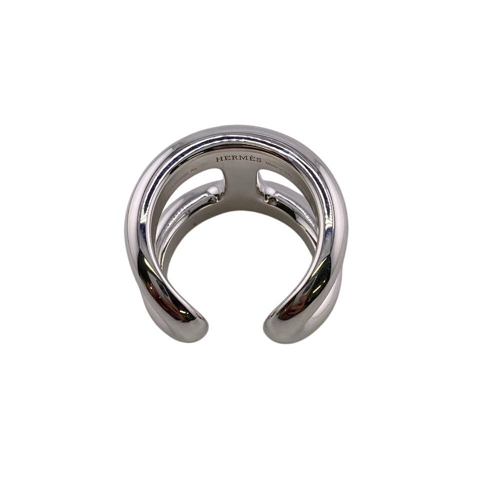 HERMES Ring Silver925 Silver Ozmoz GM 53