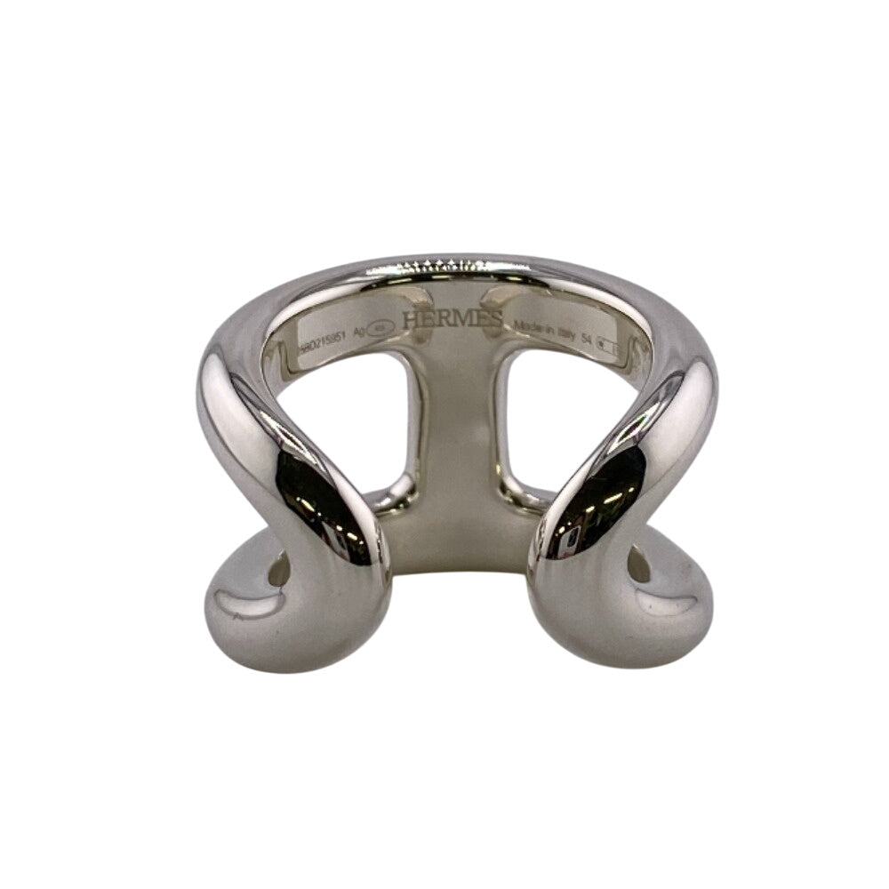 HERMES Ring Silver925 Silver Ozmoz GM 54
