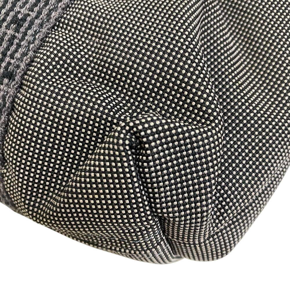 HERMES Tote Bag canvas black Her Line Cabas