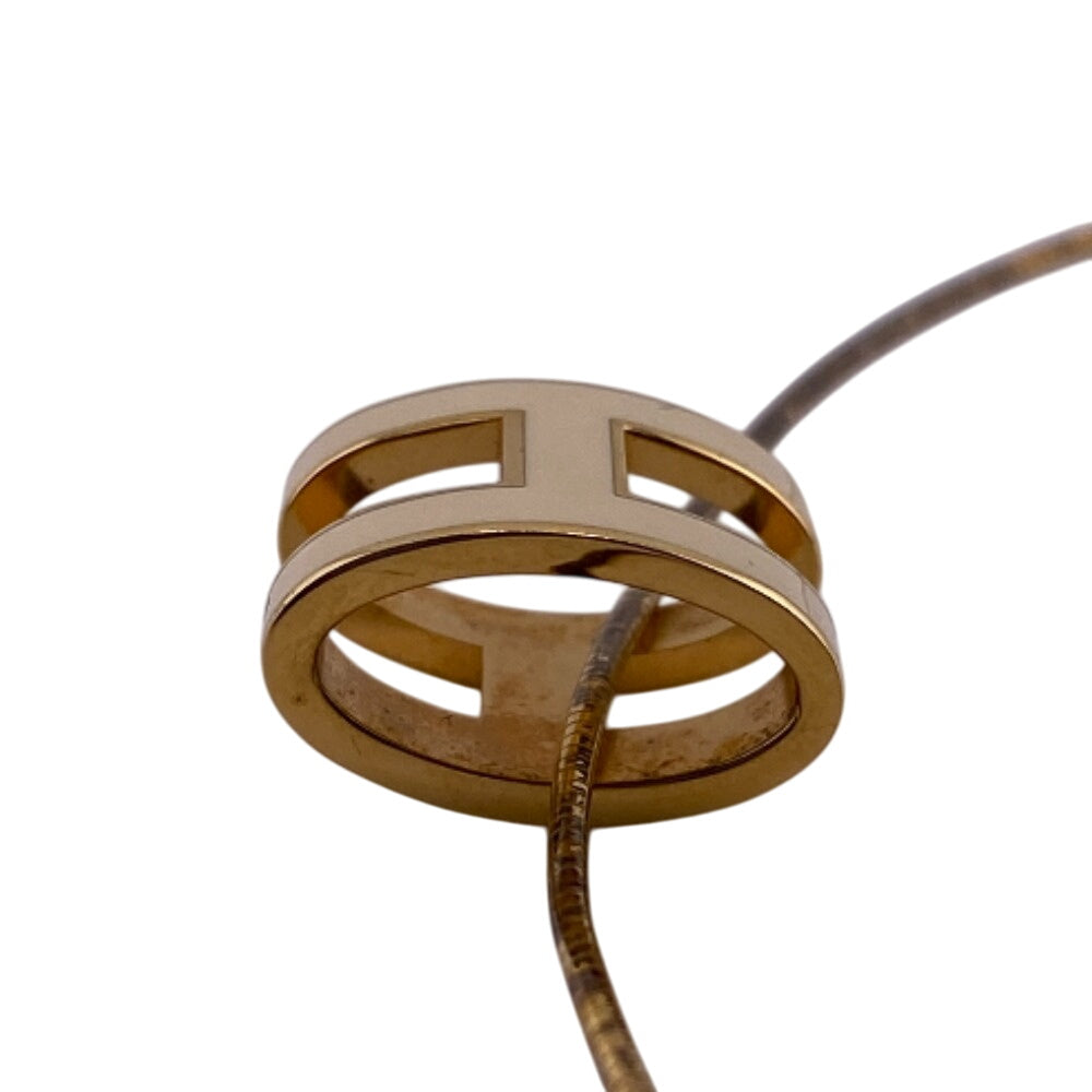 HERMES Necklace Metal Metal white Pop ash