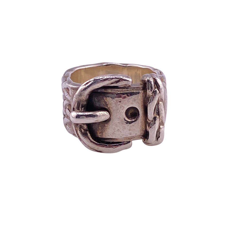HERMES Ring Silver Silver Diane 51号