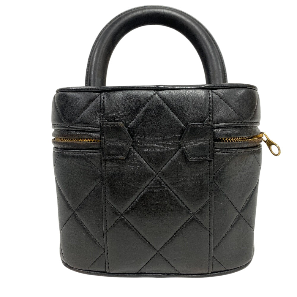 CHANEL Handbag leather black Matrasse