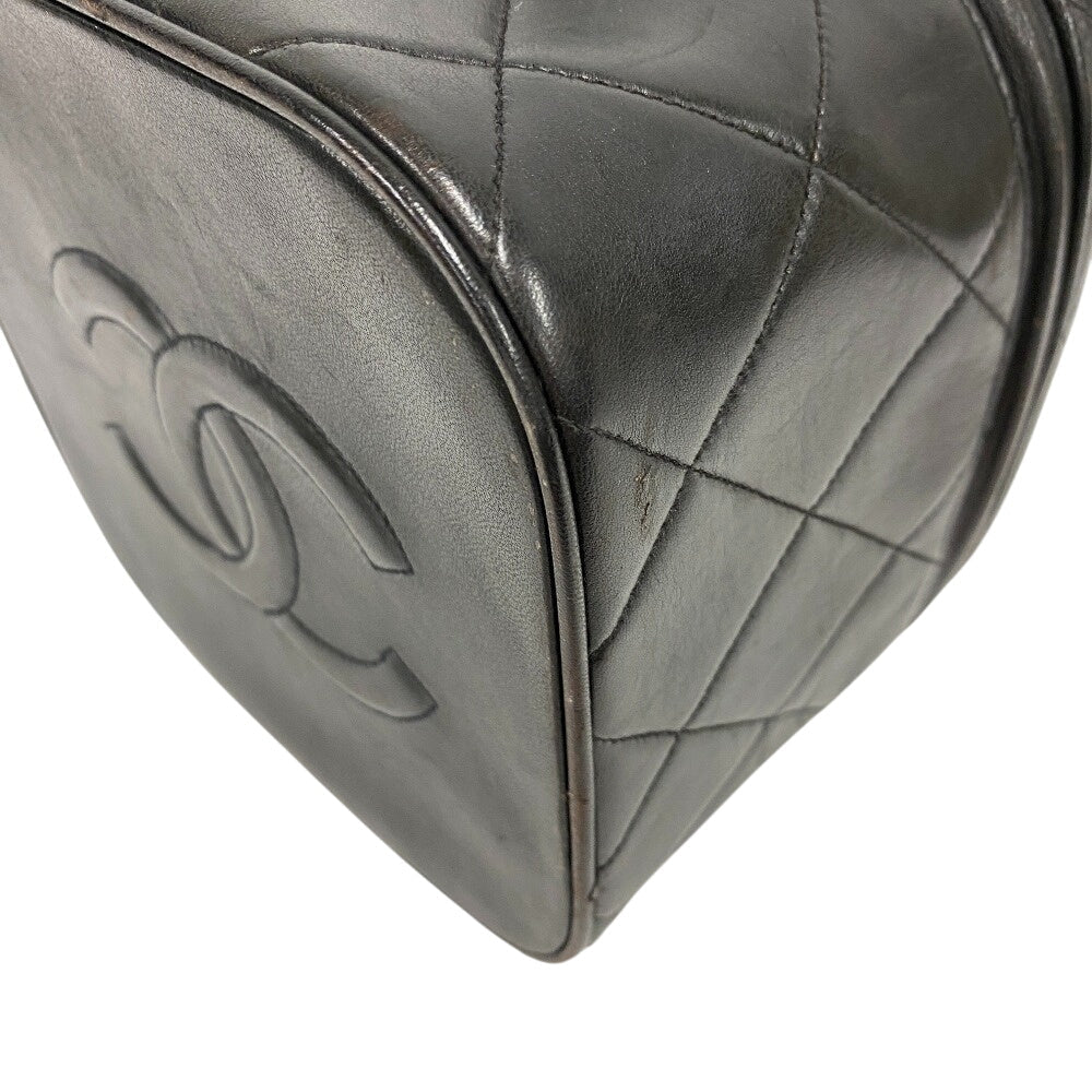 CHANEL Handbag leather black Matrasse