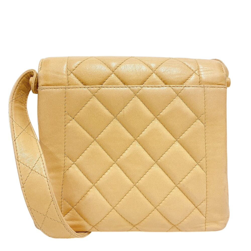 CHANEL Handbag leather beige Matrasse