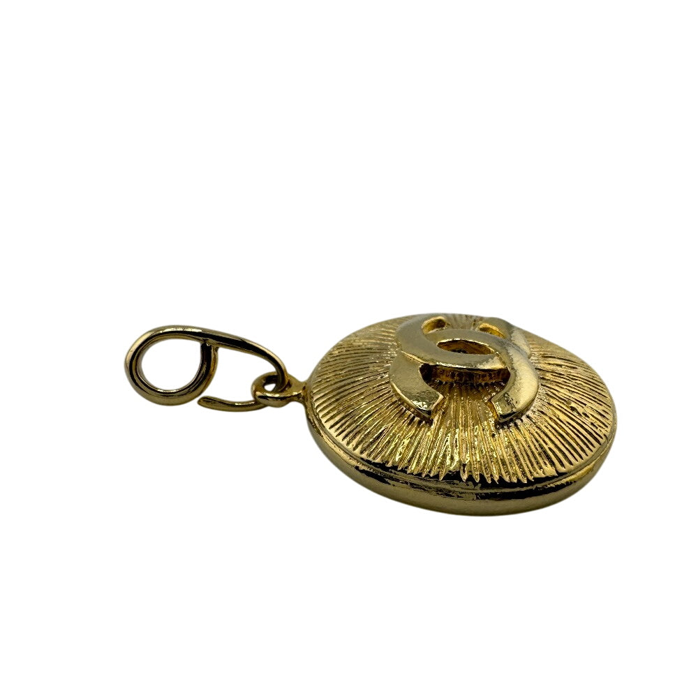 CHANEL Necklace Gold Plated gold COCO Mark