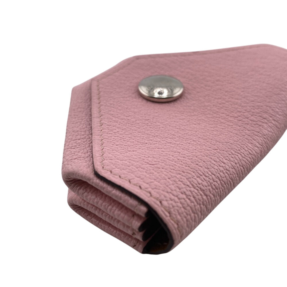 HERMES Coin case Shave pink Le vin quatre verso