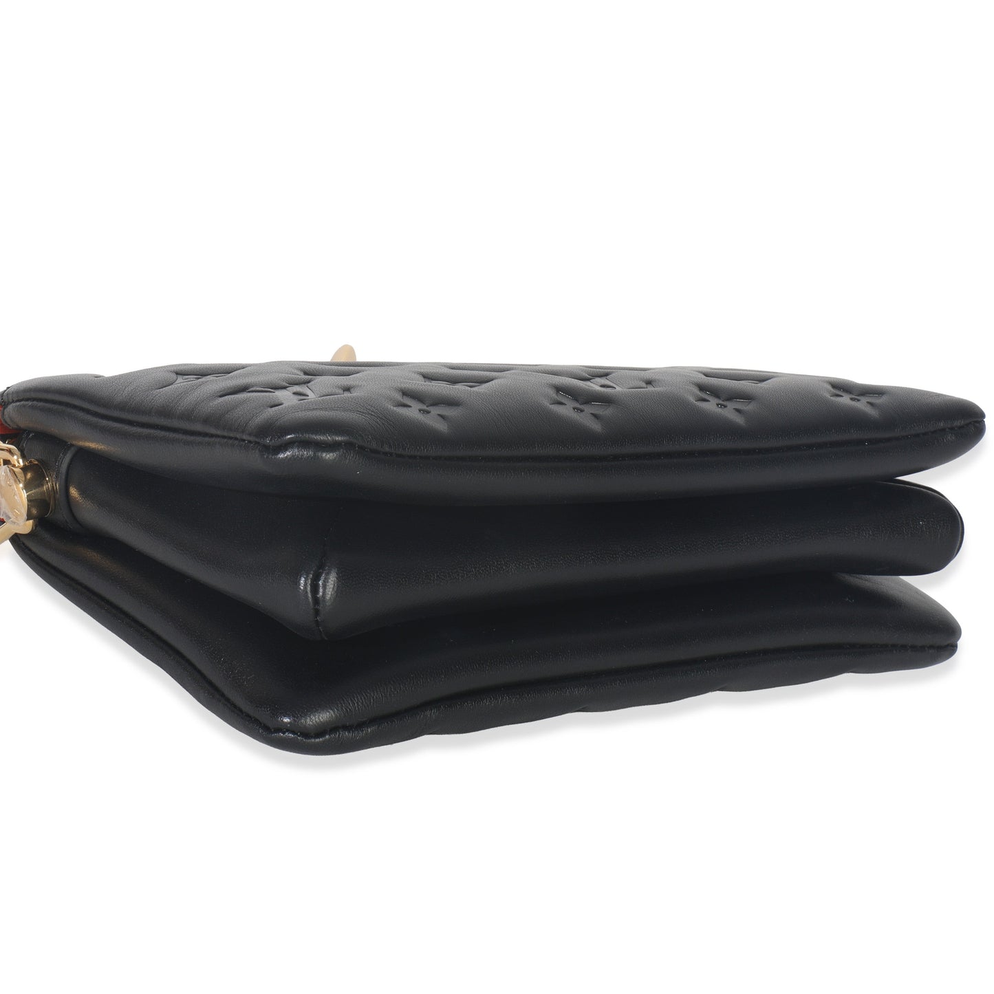 Louis Vuitton Black Monogram Embossed Lambskin Coussin BB
