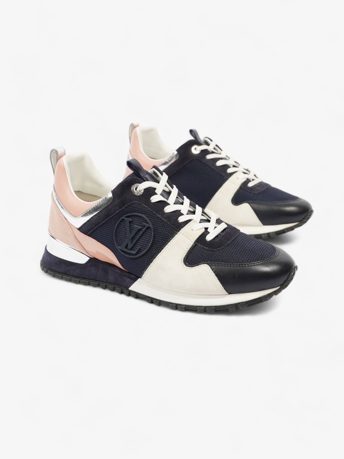 Louis Vuitton Run Away Navy / Beige / Pink Suede EU 40 UK 7
