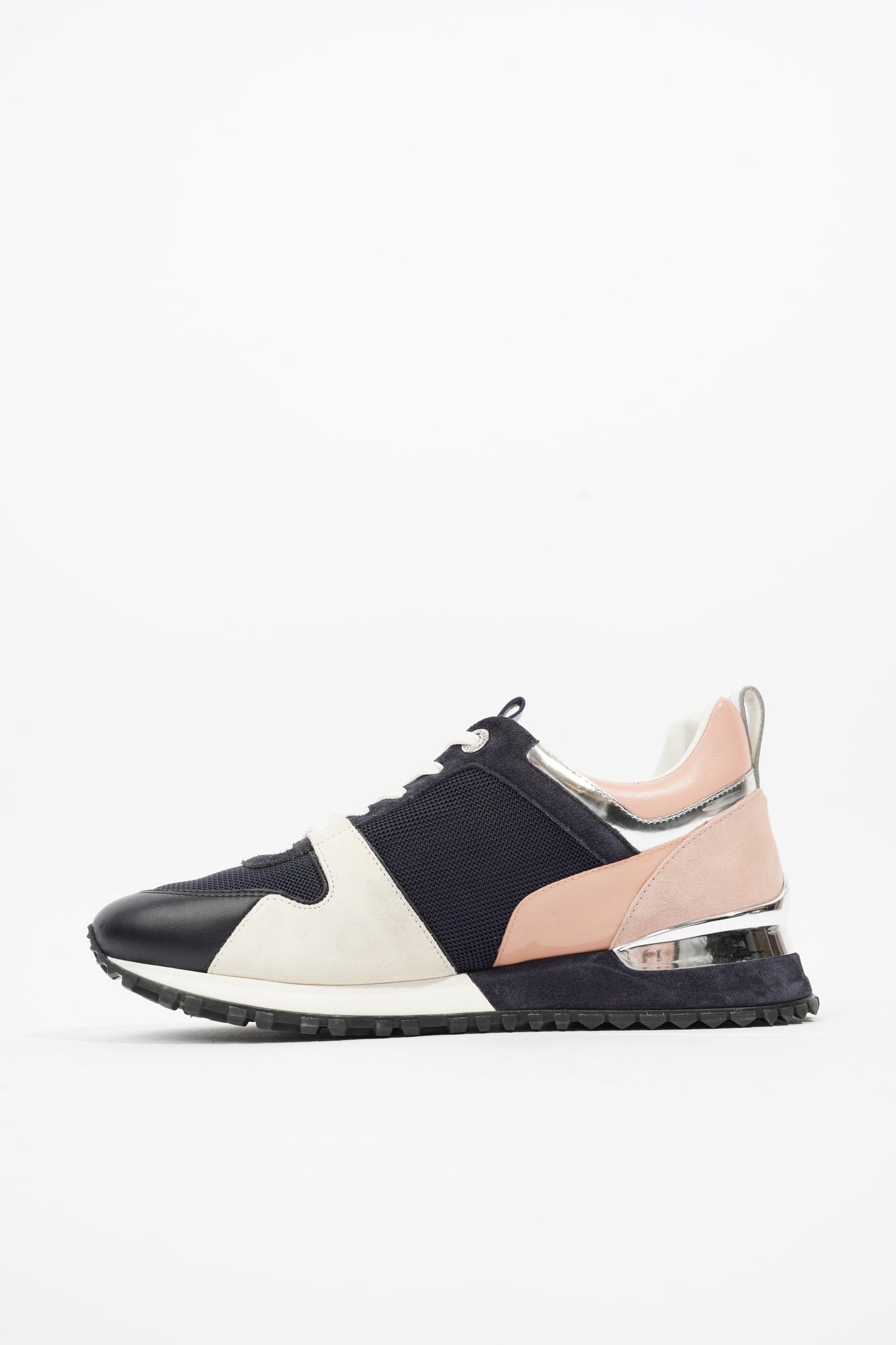 Louis Vuitton Run Away Navy / Beige / Pink Suede EU 40 UK 7