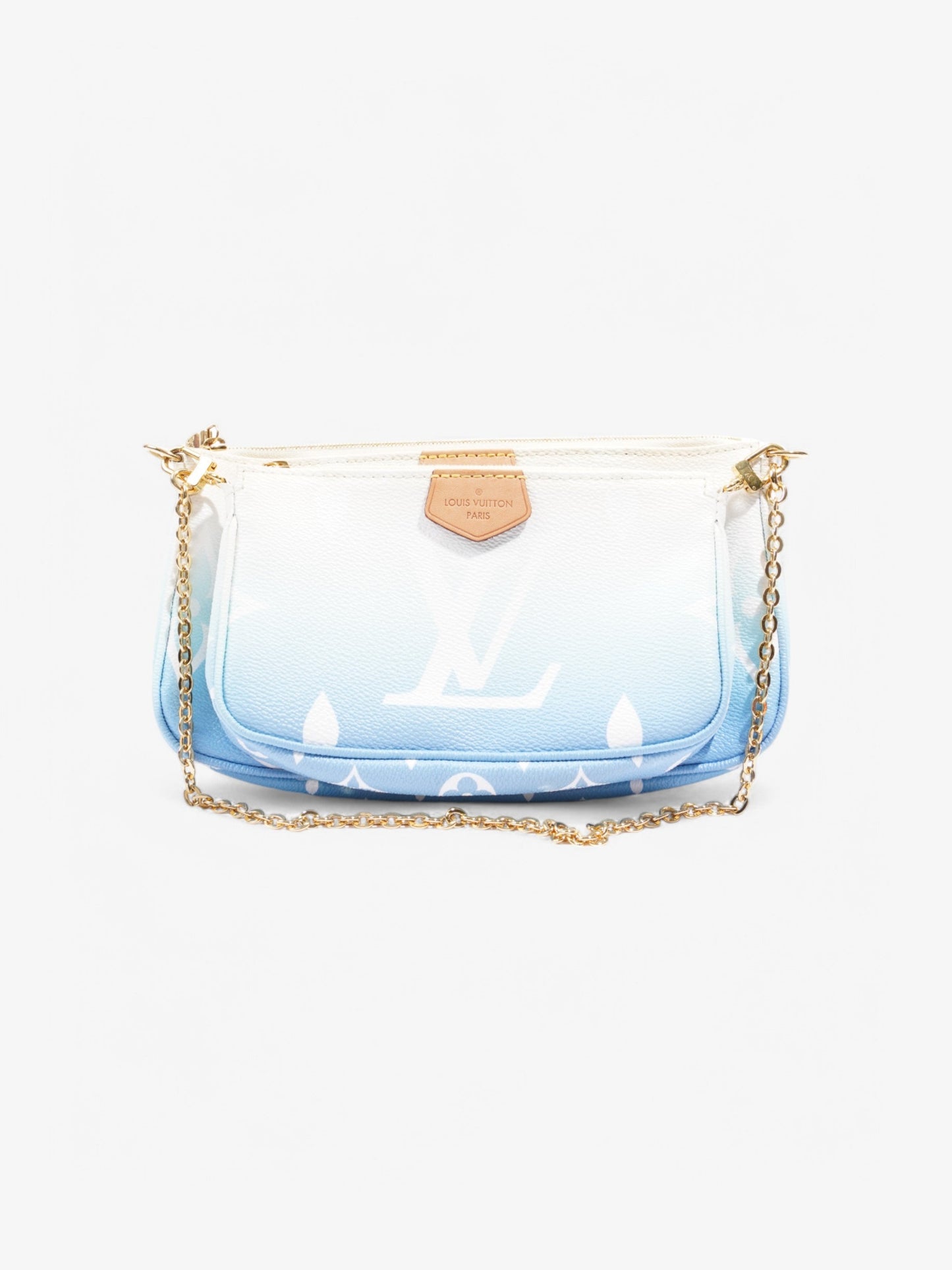 Louis Vuitton By The Pool Multi Pochette Accessoires White  / Blue Coated Canvas