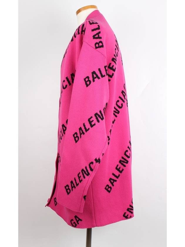 Luxury Balenciaga Trending 2025 All over multi logo cardigan M