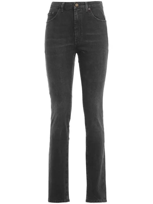 Luxury Saint Laurent Trending 2025 High Waist Skinny Jeans Black