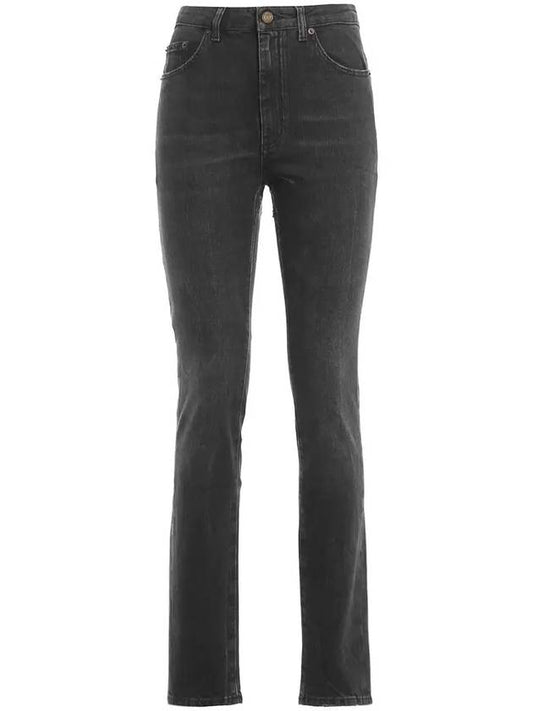 Luxury Saint Laurent Trending 2025 High Waist Skinny Jeans Black