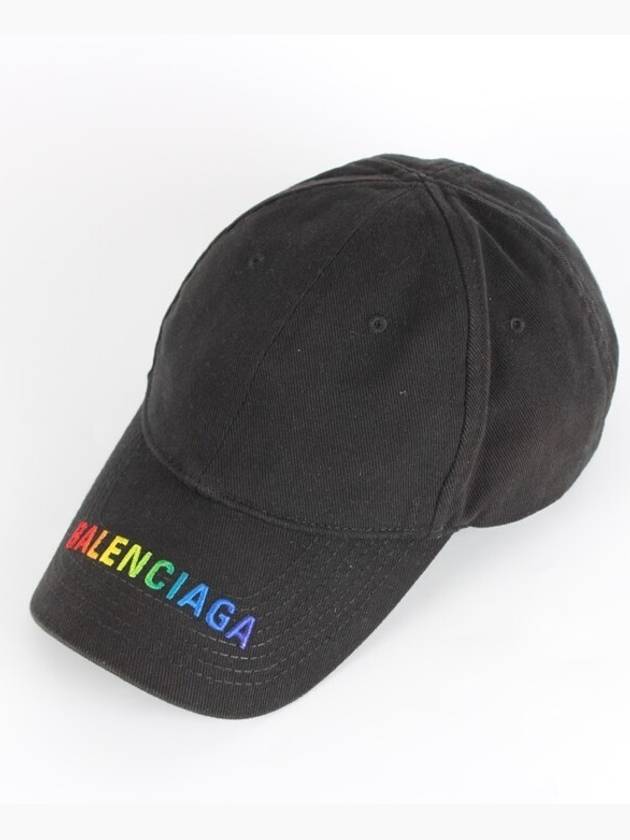 Luxury Balenciaga Trending 2025 Rainbow embroidered logo ball cap