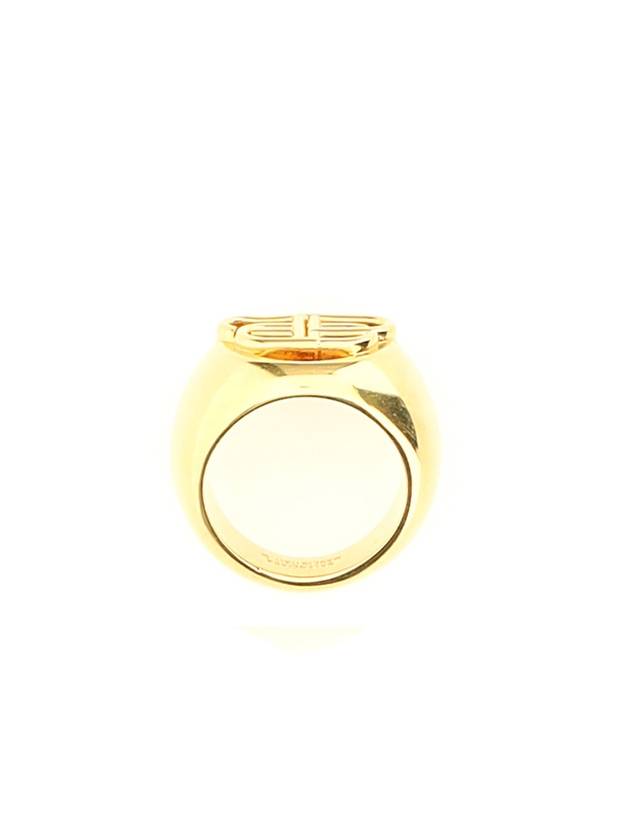 Luxury Balenciaga Trending 2025 BB Signet Ring Gold