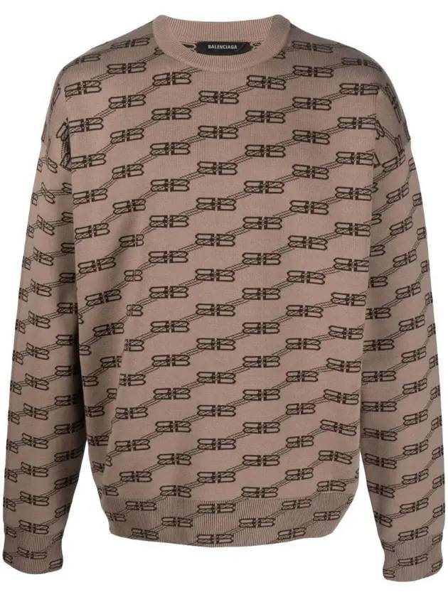 Luxury Balenciaga Trending 2025 BB Monogram Sweatshirt Brown