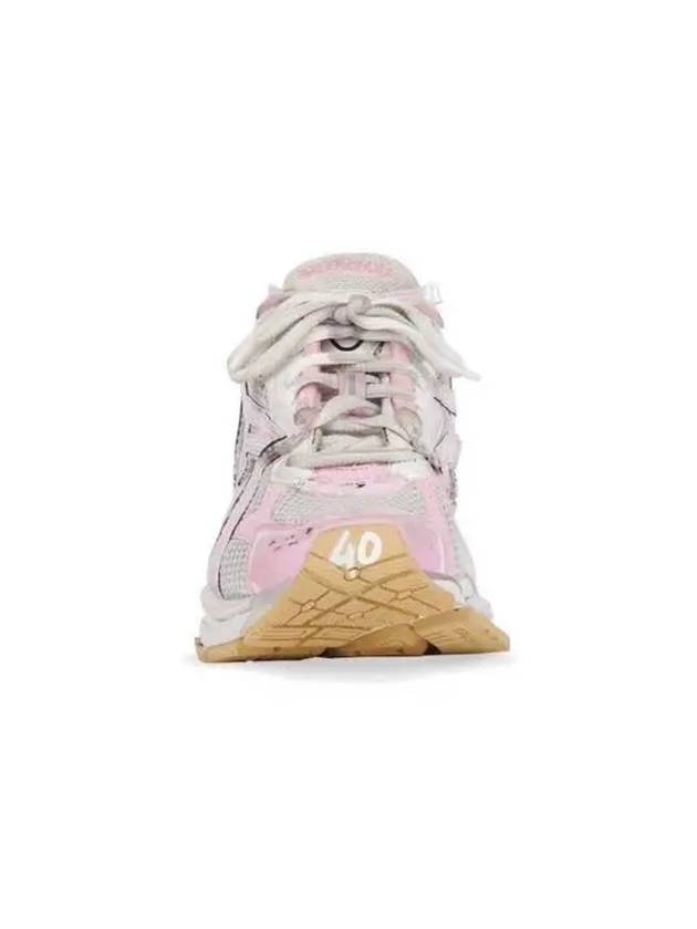 Luxury Balenciaga Trending 2025 Effect Mesh Runner Low Top Sneakers White Pink