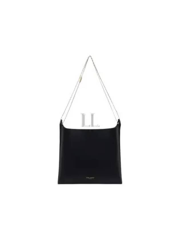 Luxury Saint Laurent Trending 2025 Logo Print Shoulder Bag Black