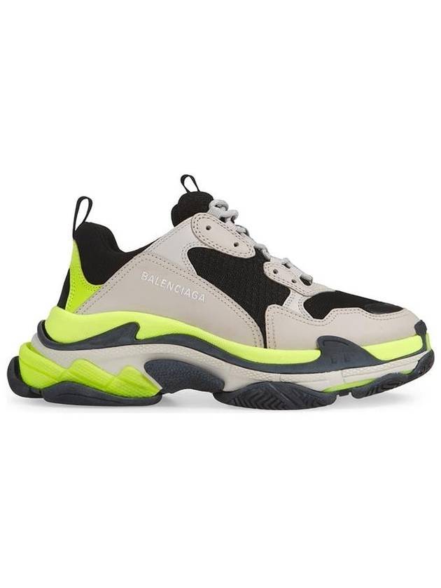 Luxury Balenciaga Trending 2025 Triple S Low Top Sneakers Grey Yellow