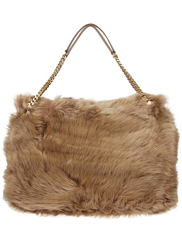 Luxury Saint Laurent Trending 2025 Niki Oversized Shearling Shoulder Bag Rouan