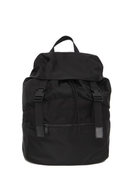 Luxury Saint Laurent Trending 2025 Men's Econyl Backpack in Black | 756285FACEO