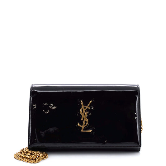 Luxury Saint Laurent Trending 2025 Classic Monogram Wallet on Chain Patent
