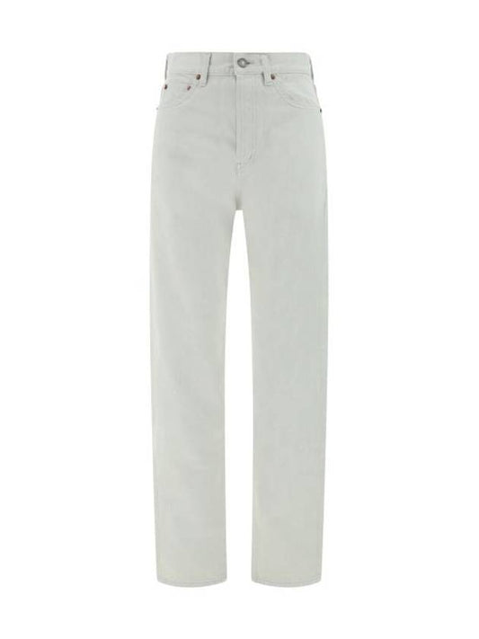 Luxury Saint Laurent Trending 2025 Slim Fit Denim Jeans Chalk White