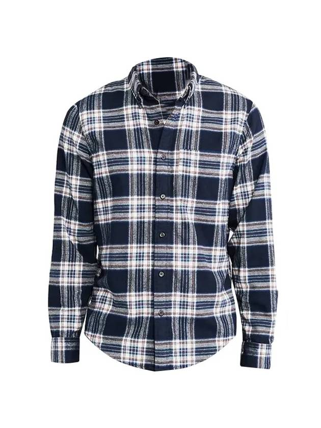 Luxury Saint Laurent Trending 2025 Women's Classic Western Check Shirt Blue
