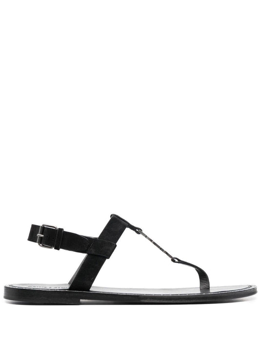 Luxury Saint Laurent Trending 2025 Men's Cassandra Sandals in Nero | Size 41.5 | 7322291NZAA1000