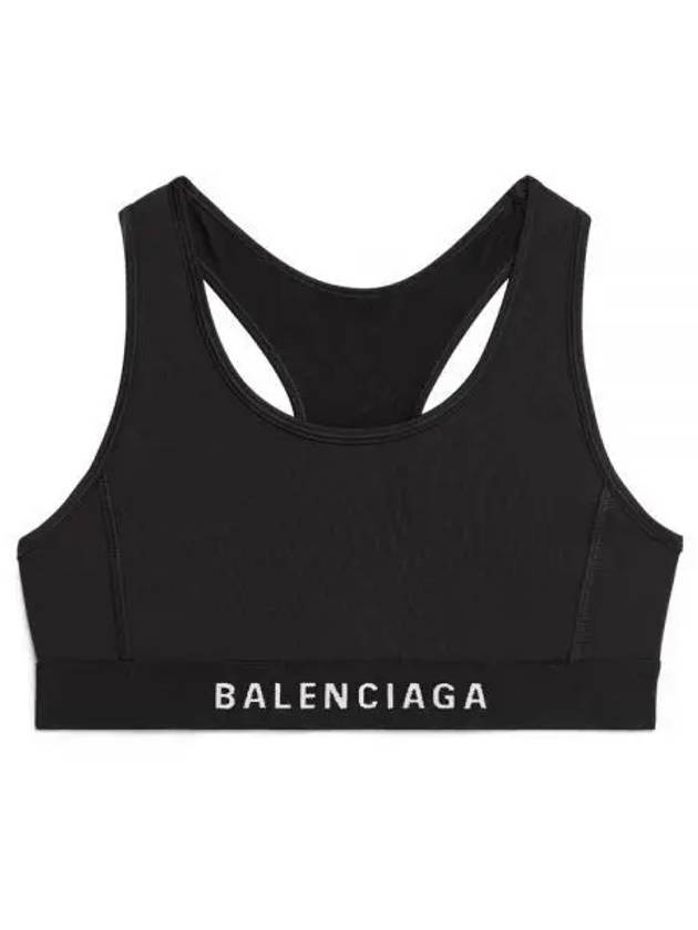 Luxury Balenciaga Trending 2025 Women's Athletic Sports Bra Black