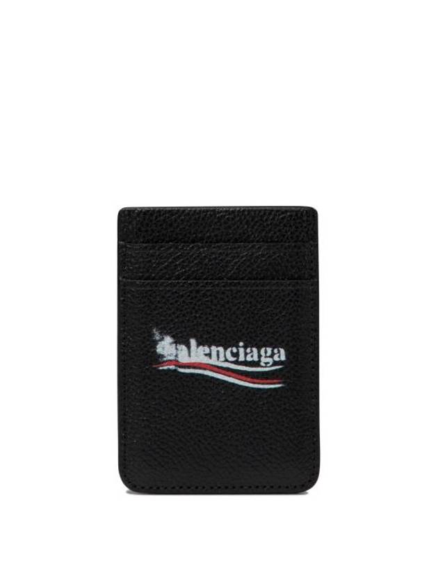 Luxury Balenciaga Trending 2025 Cash Magnet Card Wallet Black