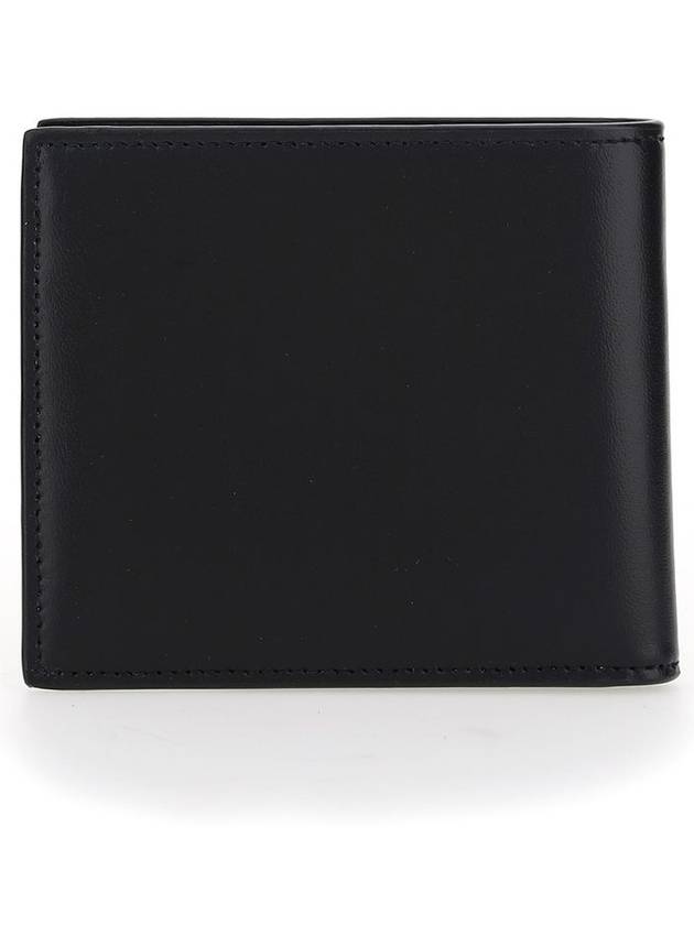 Luxury Saint Laurent Trending 2025 Tiny Cassandre Monogram Half Wallet Black