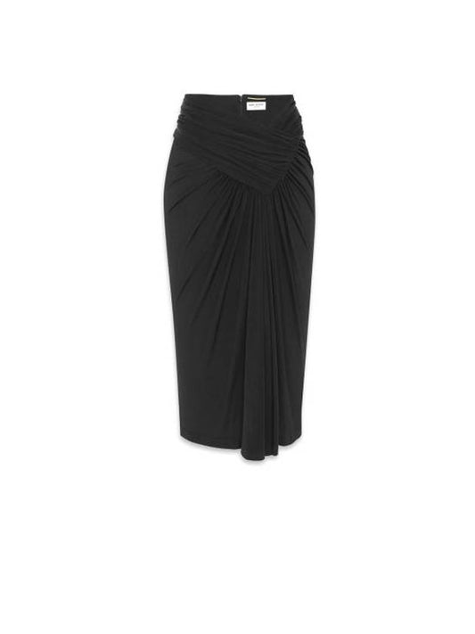 Luxury Saint Laurent Trending 2025 Midi Skirt 776439 Y7F981000