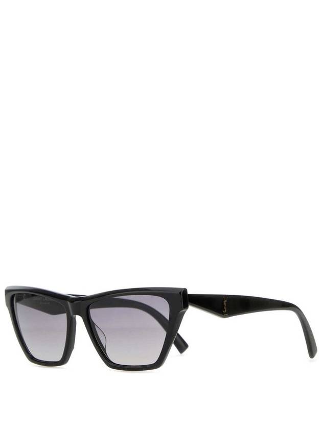 Luxury Saint Laurent Trending 2025 SL M103 Gold Logo Cat Eye Sunglasses Black