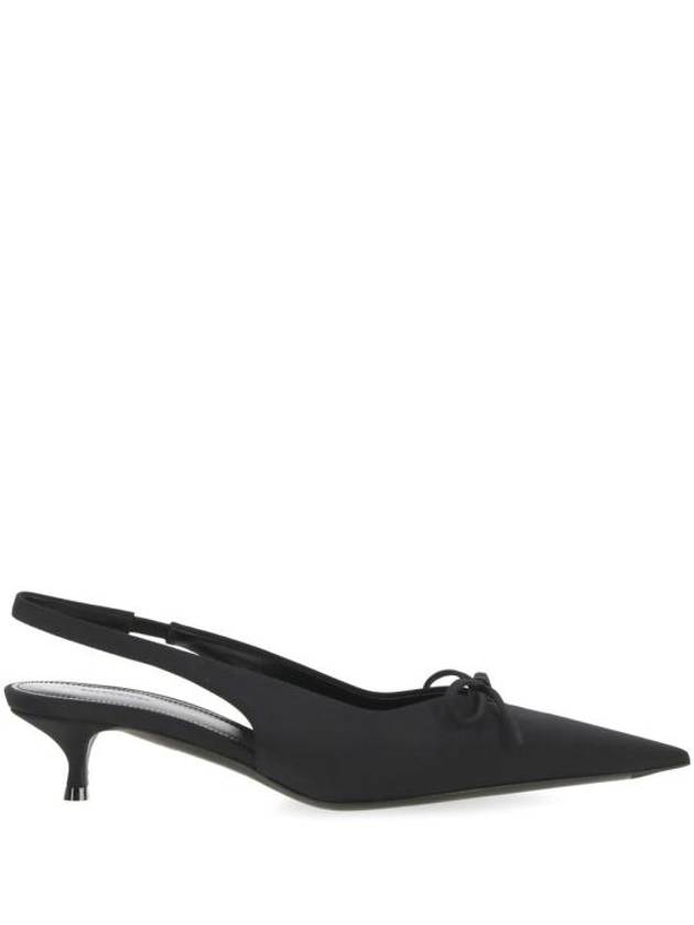 Luxury Balenciaga Trending 2025 Knife Bow Slingback Heel Black