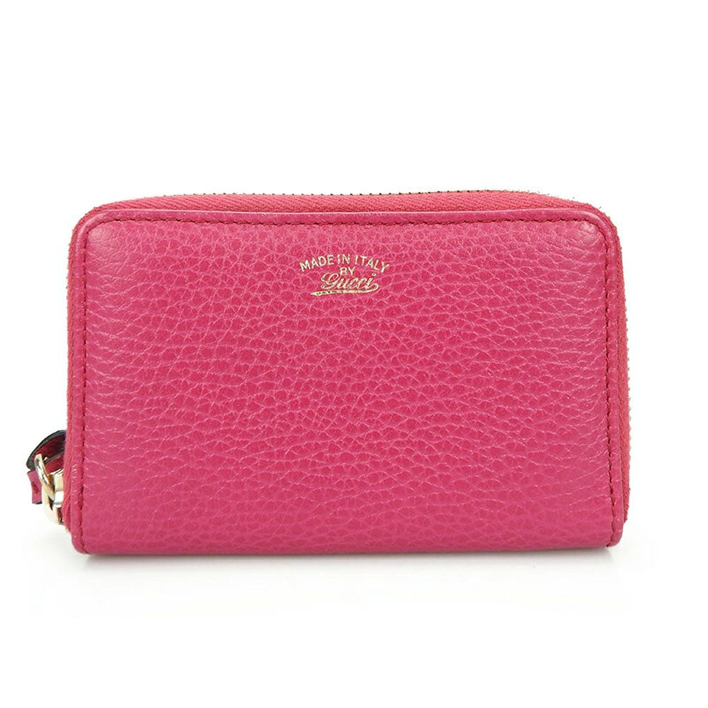 GUCCI Coin case 368877 leather pink Women