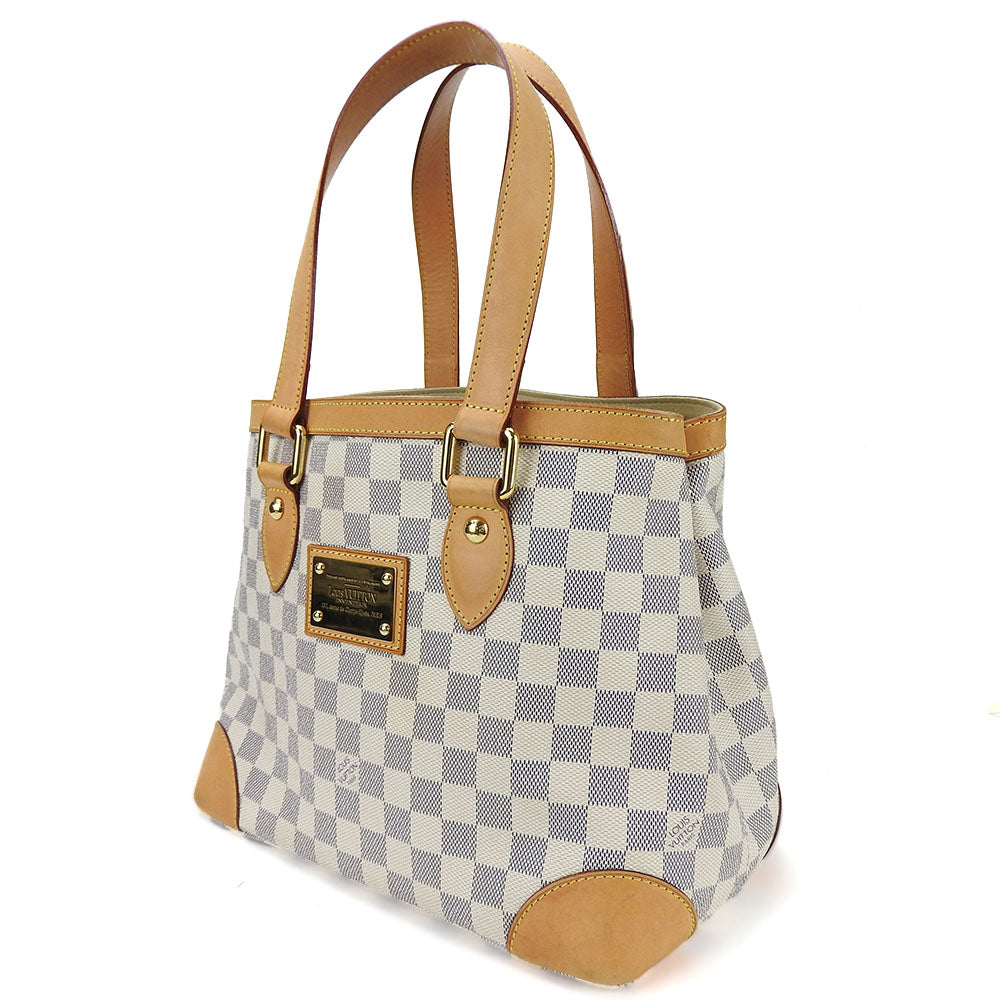 LOUIS VUITTON Tote Bag N51207 Damier Azur white HamsteadPM